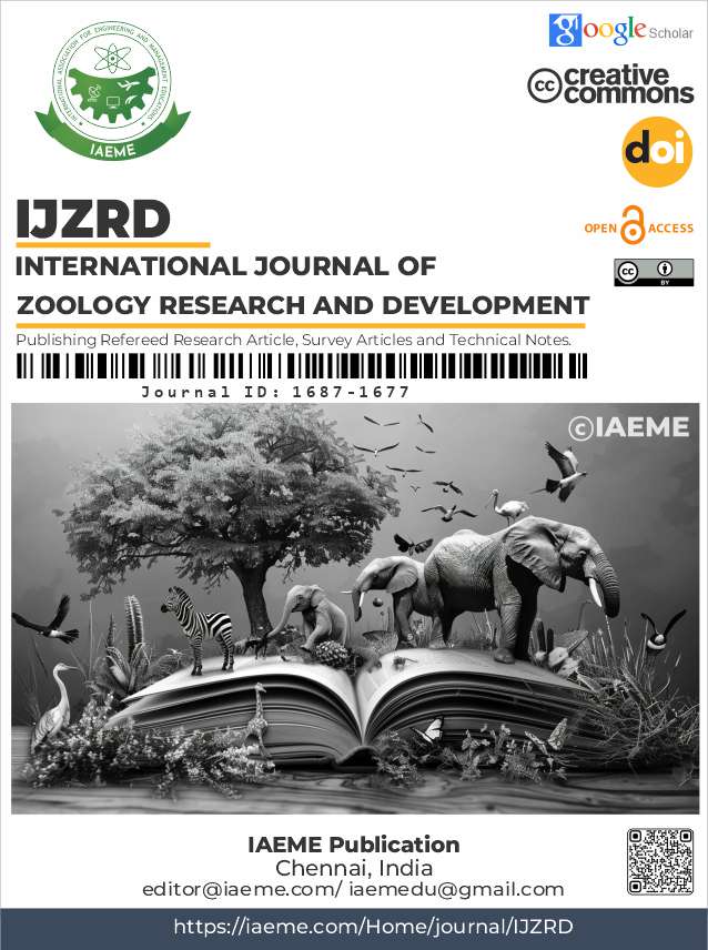 					View Vol. 4 No. 1 (2025): INTERNATIONAL JOURNAL OF ZOOLOGY RESEARCH AND DEVELOPMENT (IJZRD)
				